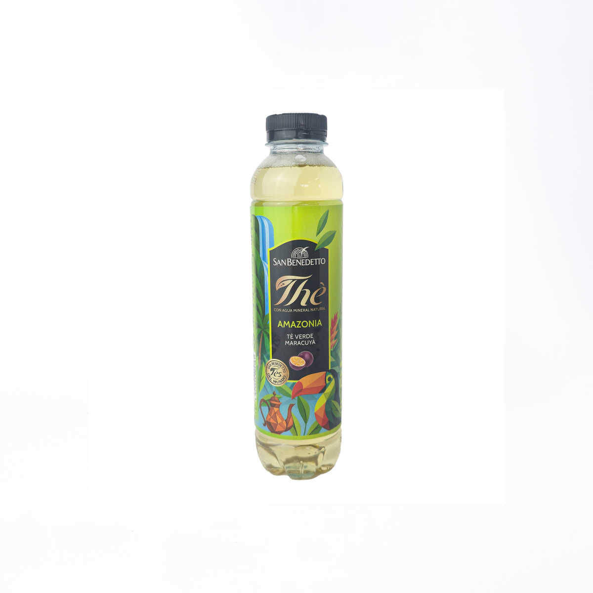 Холодний чай San Benedetto Amazonia Зелений чай зі смаком маракуї 0,4 л, 12 шт/ящ